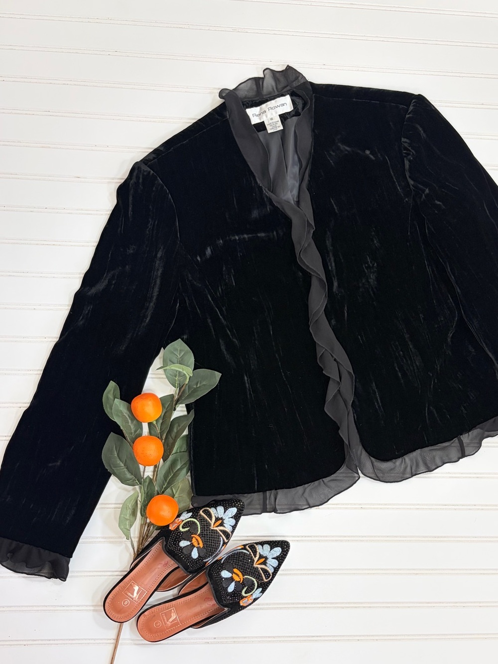 Rena Rowan Velvet Blazer Jacket